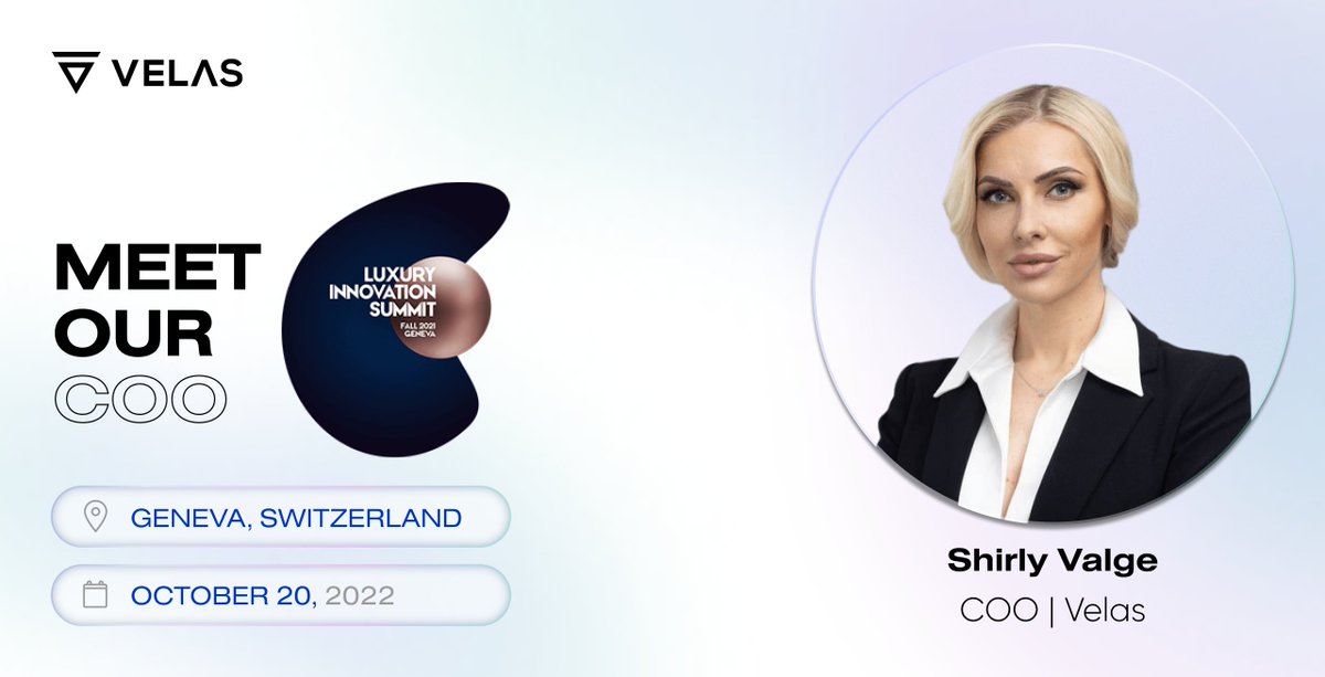 🙌 Meet our COO <a href="/ShirlyValge/">Shirly Valge</a> at the Luxury Innovation Summit🇨🇭

When: 20 October, 2022
You can find a link to the program here: luxuryinnovationsummit.com/pavilion-talks/

📲Book your meeting here: calendly.com/shirly-valge/v…
