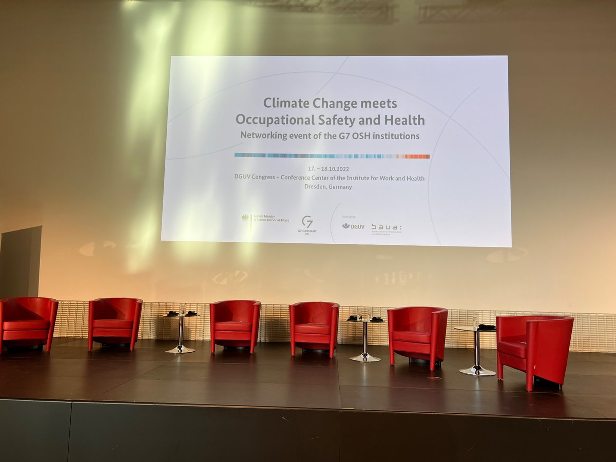 shourodasgupta's tweet photo. Dr. Katrin Boege opening the Networking event @G7 OSH institutions @dguv_iag

#ClimateChange meets #Occupational Safety &amp; #Health #labour  

@CmccClimate @GRI_LSE @IDAlertproject @LCDEurope https://t.co/rJvvv49YML