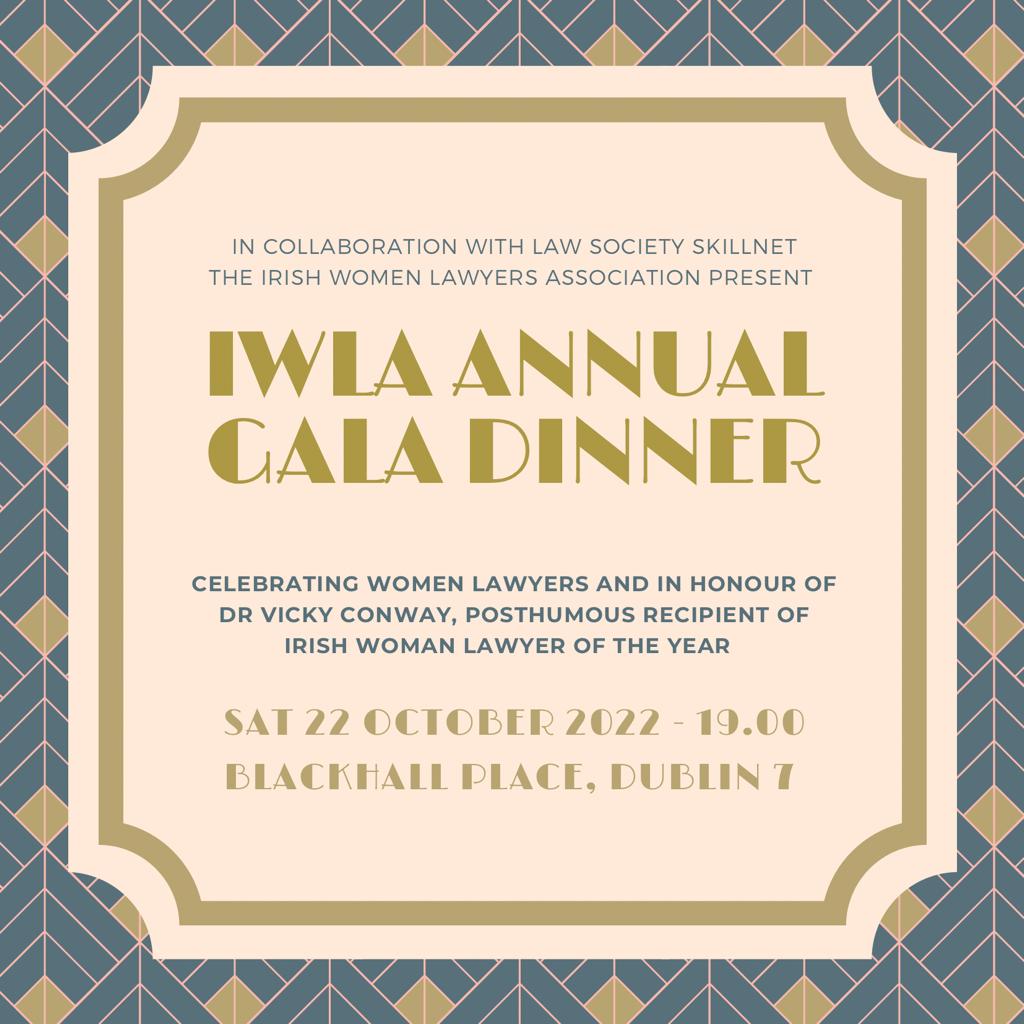 iwla_ie's tweet photo. If you're finding Monday a bit grey, we have the answer to that - the IWLA Annual Gala this Saturday at @LawSocIreland, with thanks to @SkillnetIreland &amp; @McCannFitz

Book your ticket here https://t.co/dPwDsKVpv4 https://t.co/WtwCpZkY5I