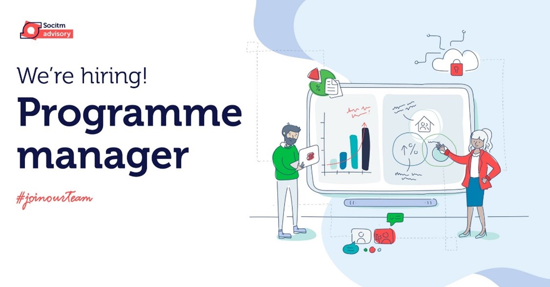 socitmadvisory's tweet photo. We’re looking for a Programme Manager to join our #remoteworking and #hybridworking organisation. As Programme Manager you will be responsible for delivering key programmes for our public sector customers. Find out more on our careers website👇
https://t.co/W24s5Qw0FV https://t.co/f5tdbTczlK
