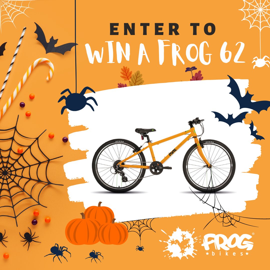 frogbikes's tweet photo. 🎃WIN A FROG 62 KIDS' BIKE 🎃
Who wants to WIN a boo-tiful orange Frog 62 bike this #Halloween? 👻

Enter by following us, liking this post &amp; comment with a 🎃 below. You've got til 30 October to enter!

T&amp;Cs apply: https://t.co/vxPQguvSiA

#frogbikes #winabike #competition #win https://t.co/6VNO0gBmwJ