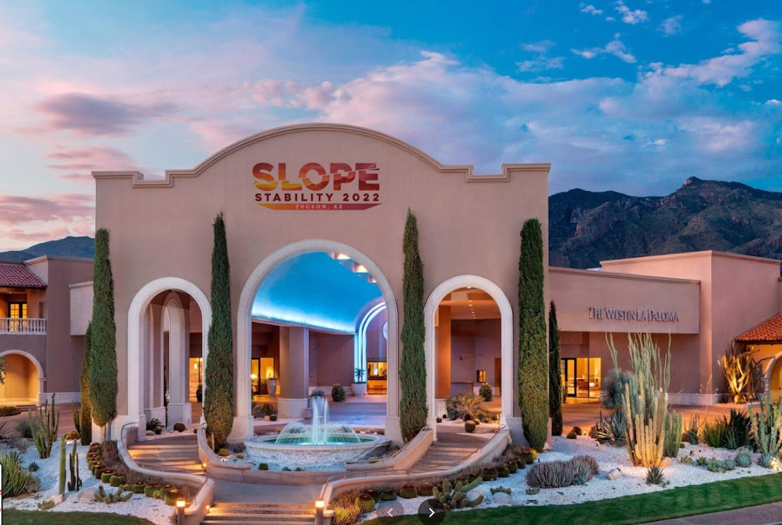 Our team is looking forward to attending #SlopeStability22, today in #Tucson: lnkd.in/dsj7y4A

Find us on the exhibition floor or come &amp; see our poster: "Remotely managing #geotechnical #risk over 45 mine sites" on Wednesday. 

#mining #stability #conference #facetoface