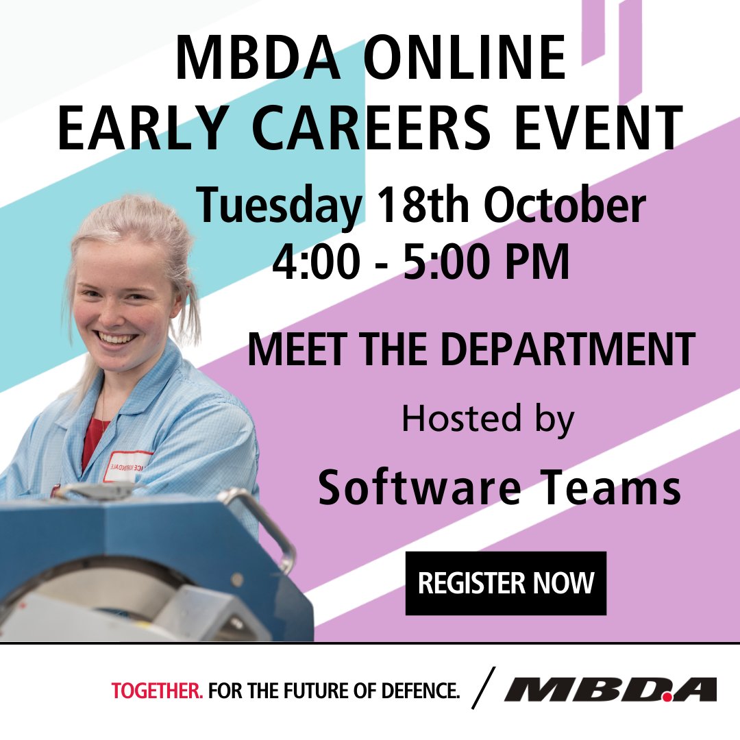 Our 'Meet the Department' series enables you to have a chat with our hiring managers and ask the questions that really matter to you.  Our next session on 10th October is hosted by our Software teams!
Register now using the link below: 

us02web.zoom.us/j/85071306901?…