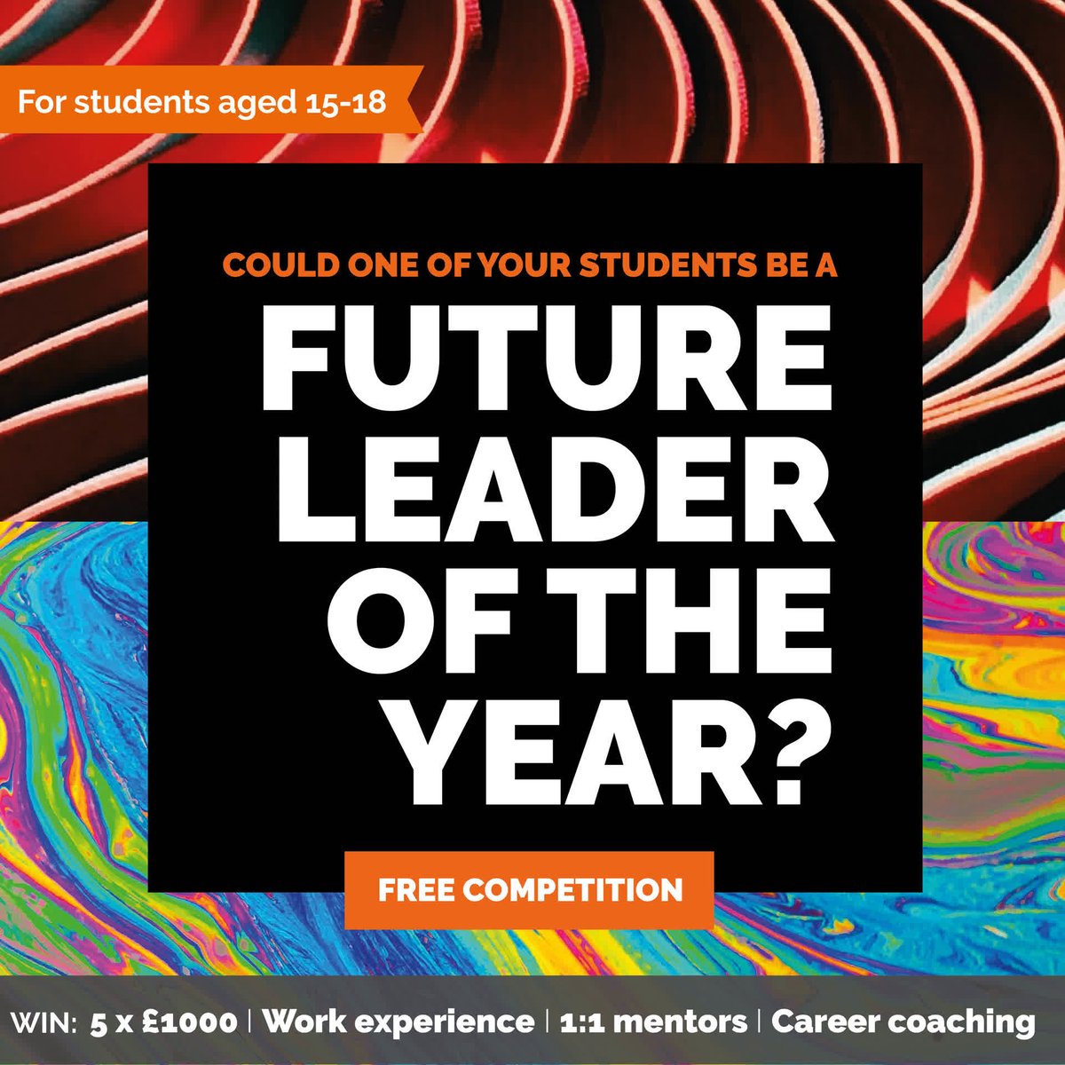 Future Leaders of the Year Competition with <a href="/IvyHouseLon/">Ivy House</a> is now live! 

Open to students aged 15-18, this is an incredible opportunity to be seen, heard and developed by some of the biggest brands, influencers and young leaders in the world. Enter now! bit.ly/3NMA0nU