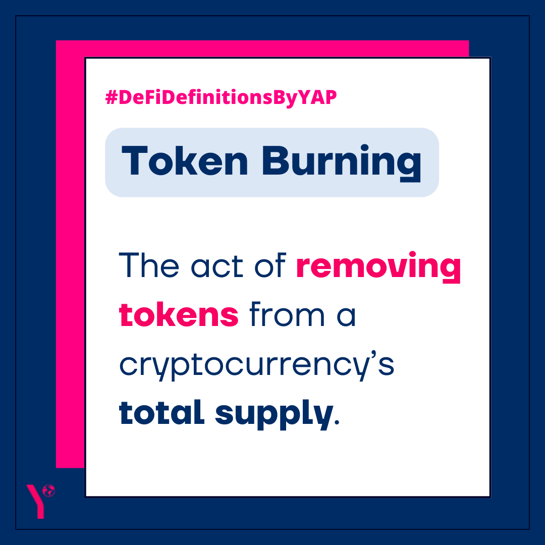 YAPGlobalTeam's tweet photo. What is token burning and why is it important? ๐ฅ๐ฐ
In this weekโs #DeFiDefinitionsByYAP ๐, @ImosYAPG explains what token burning is in the 40th edition of our weekly newsletter, The Context ๐
Read the full newsletter here: https://t.co/TvkO4BuMBC https://t.co/BOBAQYvSnj