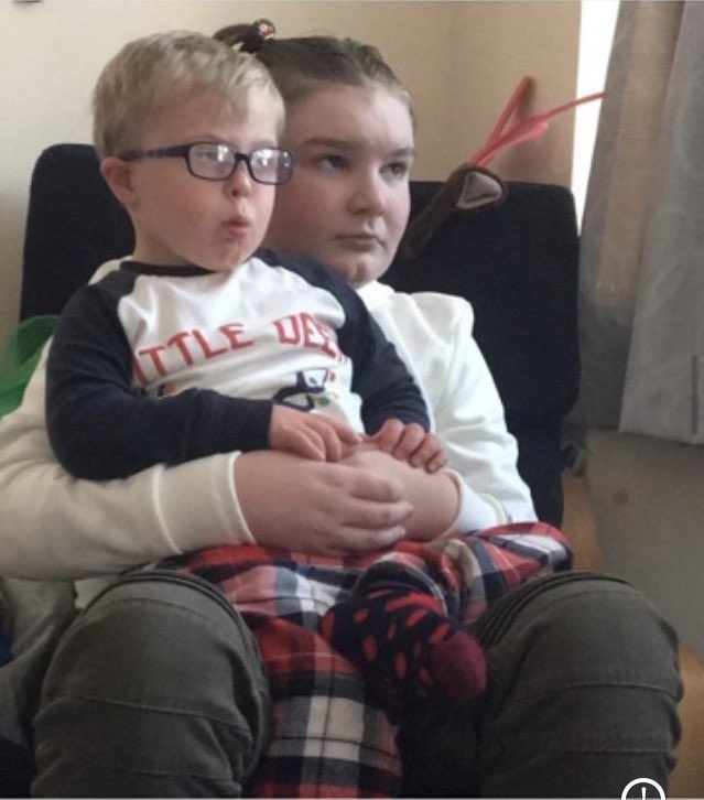sharonmacks's tweet photo. These two 😫💙 
The kiddos understanding of JJ’s needs has always been so incredible ☺️ best friends from day one…wherever the kiddo is, JJ is right by his side and that’s because ‘love doesn’t count chromosomes’ 🌞💙💛 #DownSyndromeAwarenessMonth #jboyissunshine #werenotsorry https://t.co/porOQpuFxD