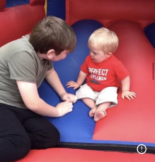 sharonmacks's tweet photo. These two 😫💙 
The kiddos understanding of JJ’s needs has always been so incredible ☺️ best friends from day one…wherever the kiddo is, JJ is right by his side and that’s because ‘love doesn’t count chromosomes’ 🌞💙💛 #DownSyndromeAwarenessMonth #jboyissunshine #werenotsorry https://t.co/porOQpuFxD