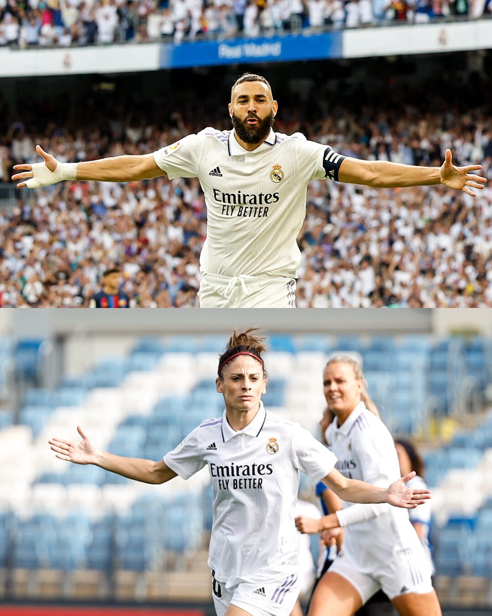 🔥 LA MISMA ENERGÍA 🔥
<a href="/realmadrid/">Real Madrid C.F.</a> 🤝 <a href="/realmadridfem/">Real Madrid C.F.</a>
<a href="/Benzema/">Karim Benzema</a> | <a href="/Estheeer9/">E S T H E R G O N Z Á L E Z</a>