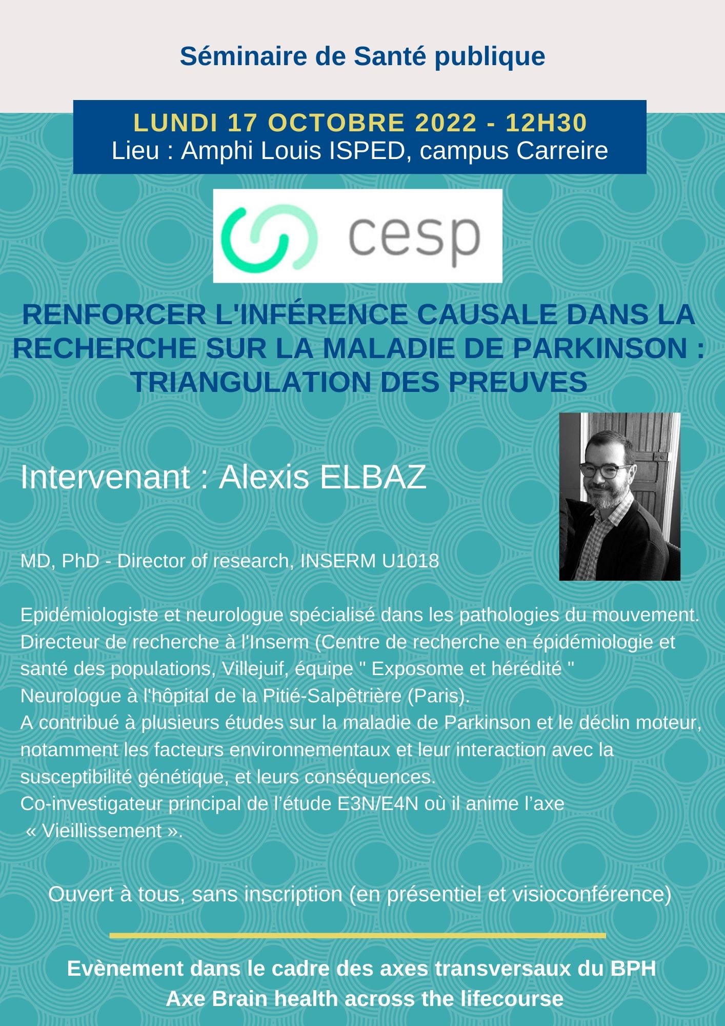 ISPED on Twitter "Le prochain séminaire de santépublique "Renforcer l