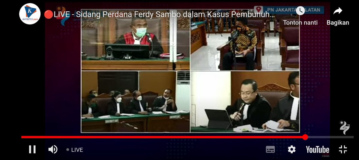 Israhmi2's tweet photo. Menjalani sidang perdana dan soal VCR CCTV yang diserahkan kepada penyidik polres Jakarta Selatan oleh anak buah nya membuat Ferdy Sambo marah

https://t.co/WZgTxqrXKh
#BeritaTerkini #beritaViral #BeritaNasional #NewsUpdate #NewsUpdates #TrendingTopics https://t.co/8tYRrm96wg