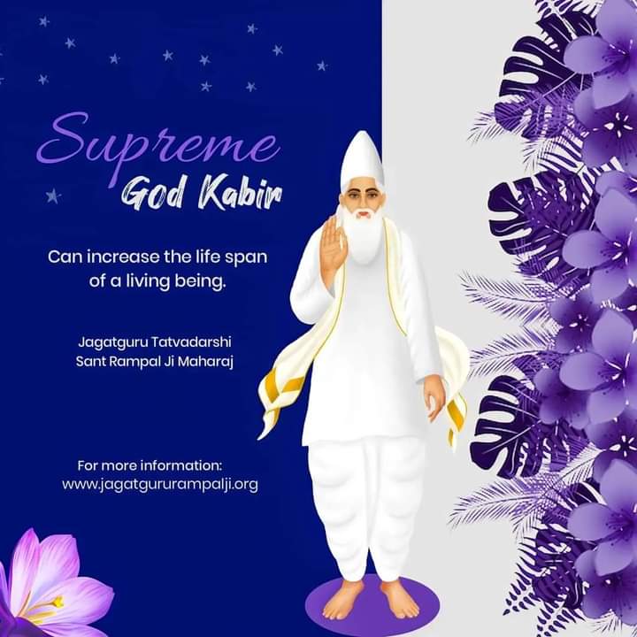 Supreme God #Kabir can increase the life span of a living being.
#SaintRampalJiQuotes #mondaythoughts❤️