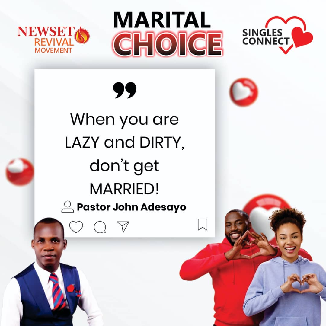 adesayojohn3's tweet photo. Marital choice is your choice, but you must be led and guided by God. Marriage is not a game you play. If you play with it, it can break. And when it breaks, fixing it is costly. Be wise!!! https://t.co/osha2x8QVK