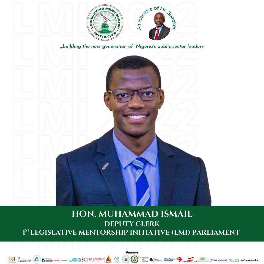 Officiallmi_Ng's tweet photo. Chief Whip - Hon. Aisha Abubakar 

Deputy Chief Whip - Hon. Jane Harry

Clerk - Hon. Nature-Iboro Edet

Deputy Clerk - Hon. Muhammad Ismail

@mirya_sabo @JaneHar38638683 @officialiboro @AbuOlise @mbshyr 
#leadership
#gbajafellows
#legislativementorshipinitiative 
#lmi2022 https://t.co/oL0gxAVjZu