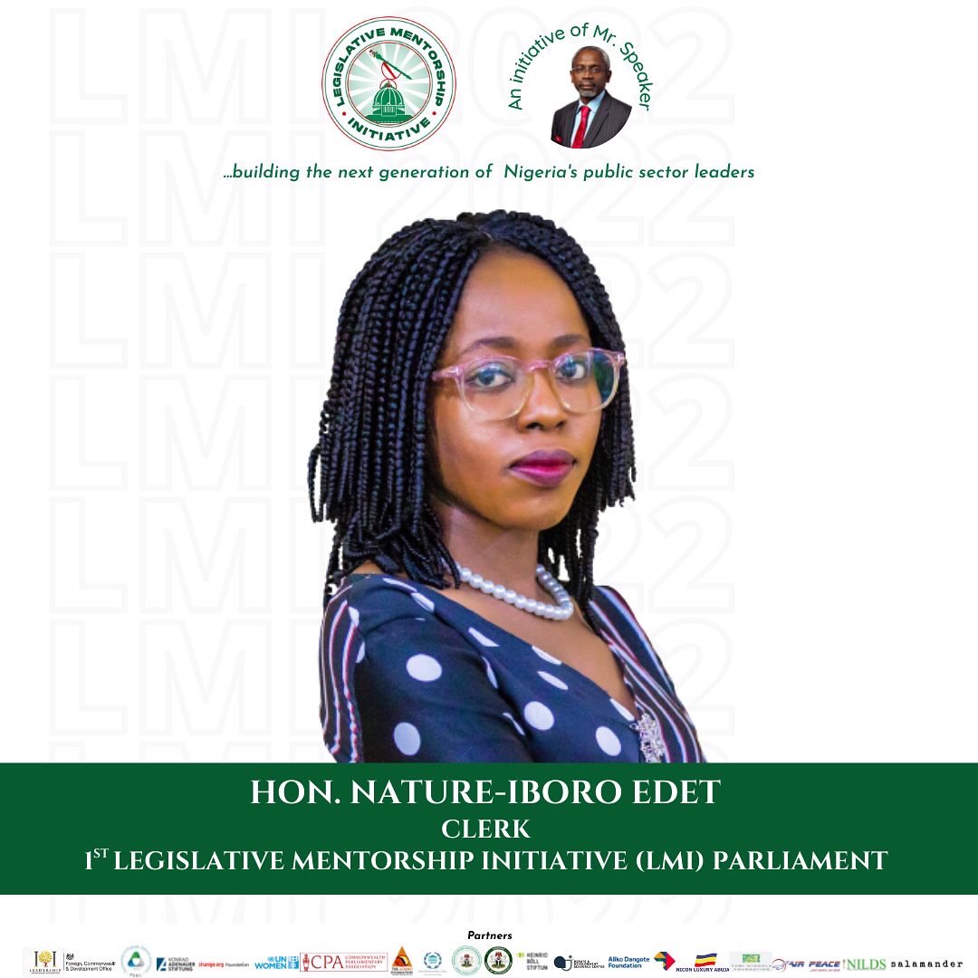 Officiallmi_Ng's tweet photo. Chief Whip - Hon. Aisha Abubakar 

Deputy Chief Whip - Hon. Jane Harry

Clerk - Hon. Nature-Iboro Edet

Deputy Clerk - Hon. Muhammad Ismail

@mirya_sabo @JaneHar38638683 @officialiboro @AbuOlise @mbshyr 
#leadership
#gbajafellows
#legislativementorshipinitiative 
#lmi2022 https://t.co/oL0gxAVjZu