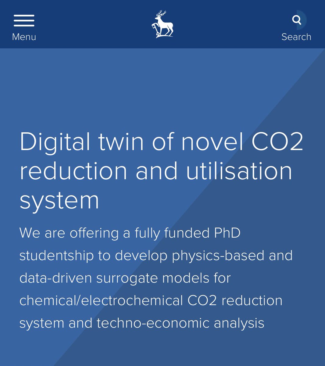 Pls RT! We have an exciting fully funded PhD studentship open to both UK and international students at <a href="/UniOfSurrey/">University of Surrey</a>. Come and do your PhD with us if you’re interested in developing AI and digital solutions for energy, net zero and sustainable processes 👇
surrey.ac.uk/fees-and-fundi…