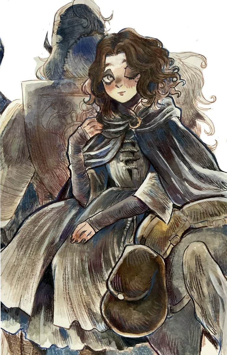 komemerda's tweet photo. Some of my elden ring watercolors https://t.co/O4JXHEF28o