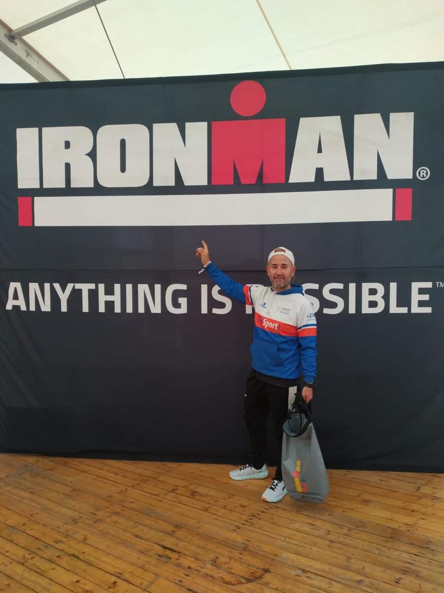 TRISportGetafe's tweet photo. Menudo estreno en la distancia Half 70.3 de nuestro compañero Javier Corbacho en el triatlón de Calella. Cuando se acaba con una sonrisa es que ya te ha entrado el gusanillo del triatlón. Enhorabuena crack https://t.co/kUX6I1Mwj7
