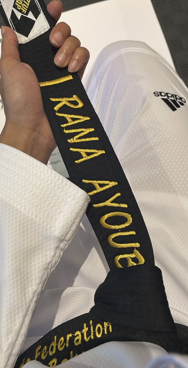 RMIAYOUB's tweet photo. After all the injuries that i got from taekwondo for more than 4 years , finally the “BLACK”✨ https://t.co/bjkxWa0u4D