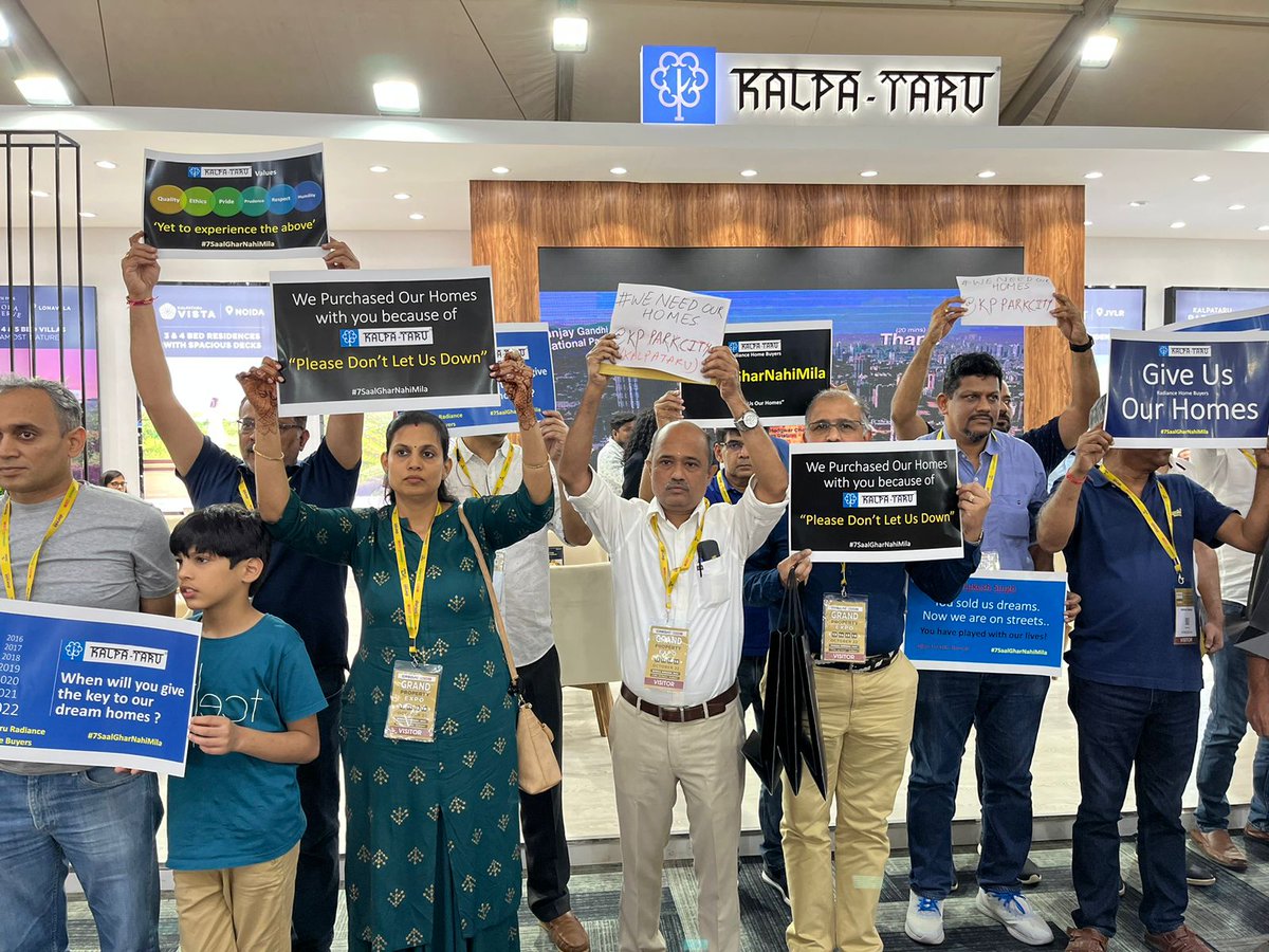 VishalBhargava5's tweet photo. It's not hidden that once I admired Kalpataru for its projects.
Which is why it's disappointing to see it fall apart. And other developers having to rescue it at an exhibition. 

Message: When things are tough, communicate more with customers. Not less. https://t.co/BRcihAxVK7