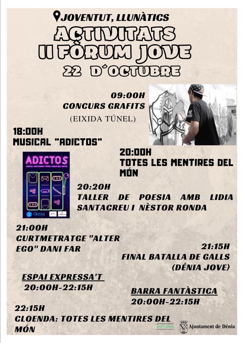 SortsdelaMar's tweet photo. II Forum Jove #Dénia @ayto_denia https://t.co/PihTxs5kmD