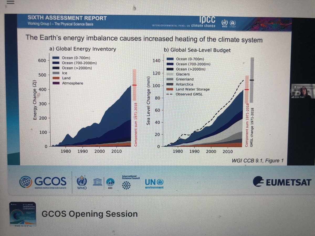 Mir_Ja_Schnuppe's tweet photo. IPCC’s Anna Perani pointing out the essential role of #Argo floats to calculate the Global Energy Inventory, and the need to expand #DeepArgo and #BGCArgo at the 2nd Climate Observation Conference @ArgoGermany https://t.co/zwyy0ZGLVV