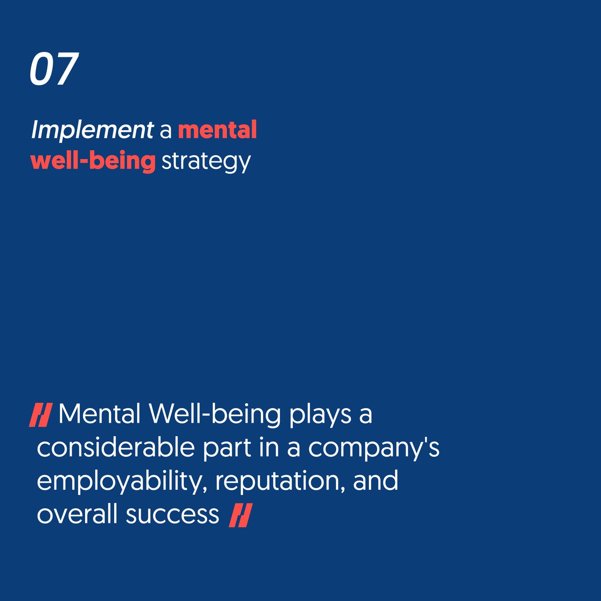 Mental well-being is the key to a positive employee experience. 
In order to improve mental health at work, what can your company do?

Find out more by reading Anisa's blog:
bit.ly/3Cp7Jjx

#mentalhealth #employeeexperience #work #ex #employeementalhealth #newmetrics