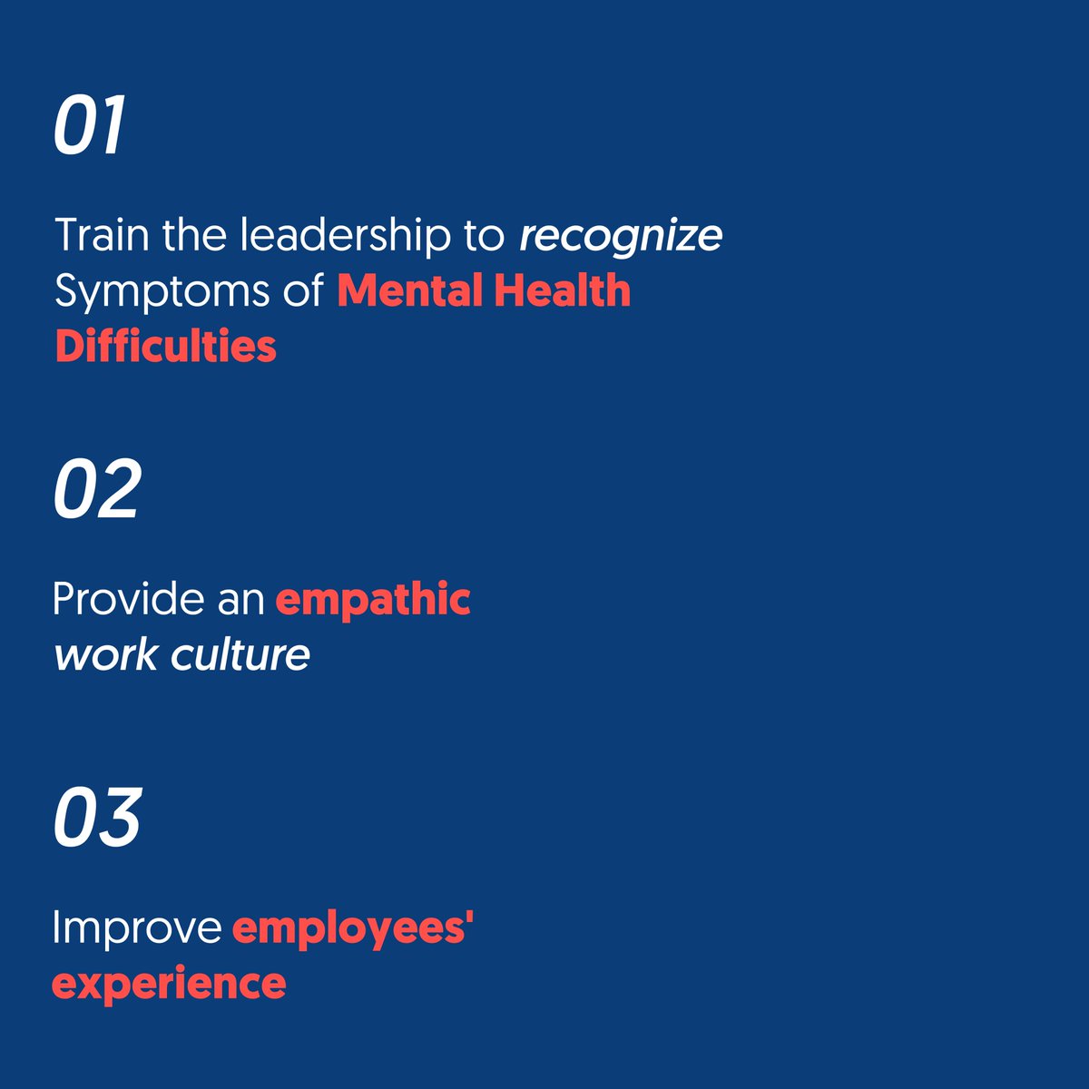 NMetrics's tweet photo. Mental well-being is the key to a positive employee experience. 
In order to improve mental health at work, what can your company do?

Find out more by reading Anisa's blog:
https://t.co/BNimMGvIAW

#mentalhealth #employeeexperience #work #ex #employeementalhealth #newmetrics https://t.co/V4MmDIopC5