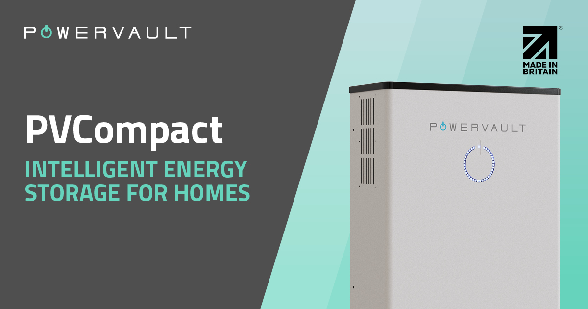 Here it is, the next step in the transition to a renewable energy future: PVCompact, from Powervault. See how we can help users reduce energy costs and CO2 emissions with on-site renewable and low-cost energy storage at home. STAND A43☀️⚡️😎 Register now. bit.ly/3E3CAnV