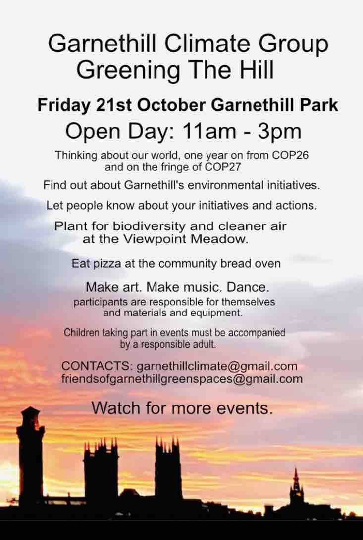 Garnethill Climate Group (@ghclimatewg) on Twitter photo Join us this Friday for Greening the Hill!
11am - 3pm
With bread oven firing with <a href="/GreenGarnethill/">GreenGarnethill</a> Join us this Friday for Greening the Hill!
11am - 3pm
With bread oven firing with <a href="/GreenGarnethill/">GreenGarnethill</a>