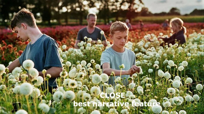 TheMatchFactory's tweet photo. 🏆 What a lovely way to start the week! Lukas Dhont's CLOSE won the Best Narrative Feature Award at @HamptonsFilm and the Carmel Competition Winner at @FilmHaifa during the weekend.

#Close #LukasDhont https://t.co/JIouzMeVFz