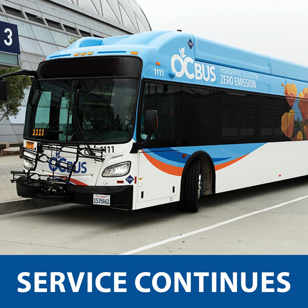OC Bus service will continue on Monday, with some delays possible for passengers, as contract talks are expected to resume between OCTA and the union representing its 150 maintenance employees. Updated information: bit.ly/3rZbZkG