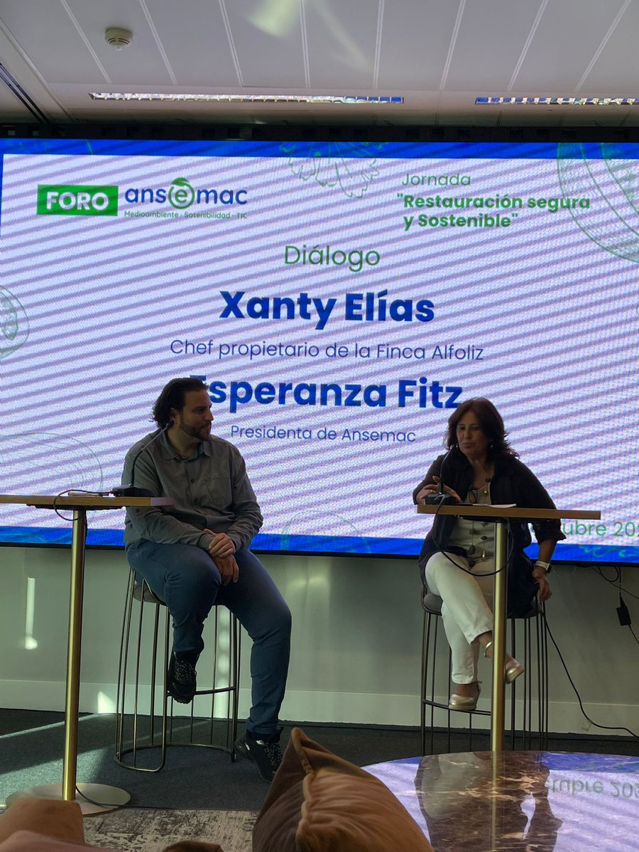 ¡Lunes productivo! 😋 

¡Arrancan las jornadas de #Restauración segura y #sostenible! Y, lo hacemos, nada más y nada menos que de la mano de Xanty Elías, del <a href="/GrupoXe/">GrupoXE</a>, y junto a @ANSEMAC.

¿Nos acompañas? 😍