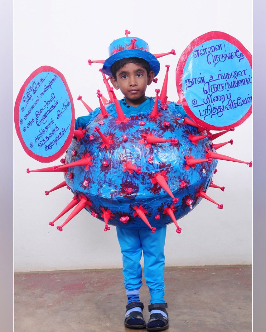 COVID awareness in a creative way from our children 🙌🏾 
கோவிட் நோயைத் தடுத்து ஆரோக்கியமாக இருக்க அனைத்து விதிகளையும் கற்றுக் கொள்வோம்.. 
#covidpreventiontips #kidscreativity #kids #covid #srilanka #travelsrilanka #visitsrilanka #nursary #preschoolactivities #nochchimoddai