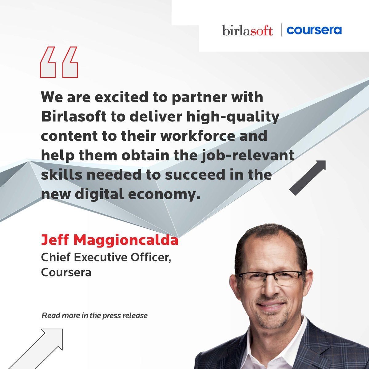 birlasoft's tweet photo. #pressrelease: https://t.co/9w1fbLsLrL
We are glad to announce the #partnership with Coursera, one of the largest #onlinelearningplatforms in the world, to further enhance the established technical skills of more than 12,500 employees, broadening their knowledge base. https://t.co/Z5NXzU4He6