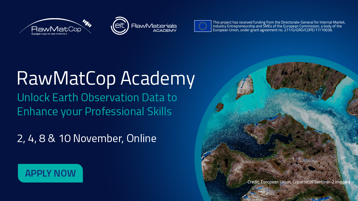 #Education Tomorrow will be the last day to apply for the <a href="/RawMatCop/">RawMatCop 🛰️</a> Academy course! Last minute application? Here how to make it: rawmatcop.eitrawmaterials.eu