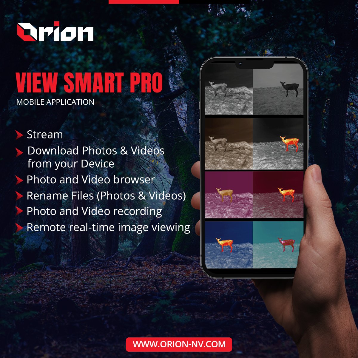 orion_nv's tweet photo. Looking for a powerful mobile application to expand the features and use scenarios of your thermal imaging? VIEW SMART-PRO is the perfect choice!
To learn more about VIEW SMART PRO visit : https://t.co/IMLh1oWHSE

#viewsmartpro #huntersapp #ORION #ORIONNV #IOS #android https://t.co/IVGMtyUBPP