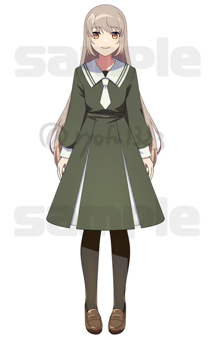 新たにnizimaでLive2D練習用PSDの申請を出しました!後程ツリーに場所貼ります。 