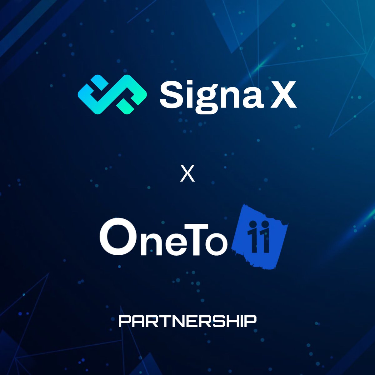Signa X is thrilled to announce partnership with one of Asia's fastest growing gaming guild - Oneto11 Games which spans over 2.5+ million users.

#Blockchain #GameFi #Metaverse