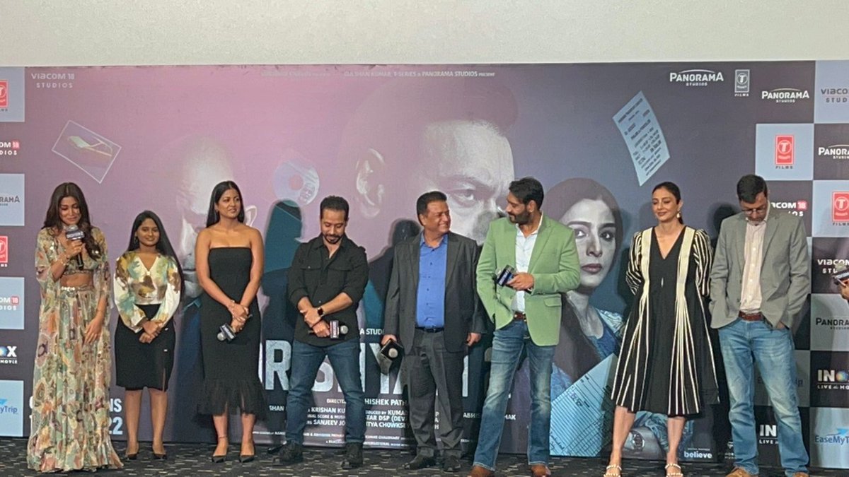 BollySpy's tweet photo. Grand trailer launch of #Drishyam2 with #AjayDevgn #Tabu #DSP #IshitaDutta #ShriyaSaran #AbhishekPathak #KumarMangat at #Goa

@ajaydevgn @ishidutta @shriya1109 @KumarMangat @AbhishekPathakk https://t.co/9k83APsO5e