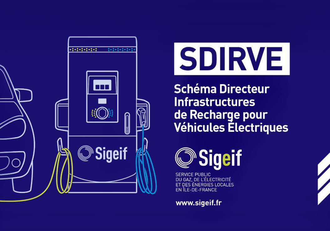 Le SDIRVE du <a href="/sigeif75/">Sigeif</a> est lancé. Feuille de route concertée, ce schéma directeur pour les IRVE pose la stratégie de déploiement des bornes de recharge dans un territoire immense de 2,5 millions d’habitants. Objectif : le bon service de recharge au bon endroit au bon moment.