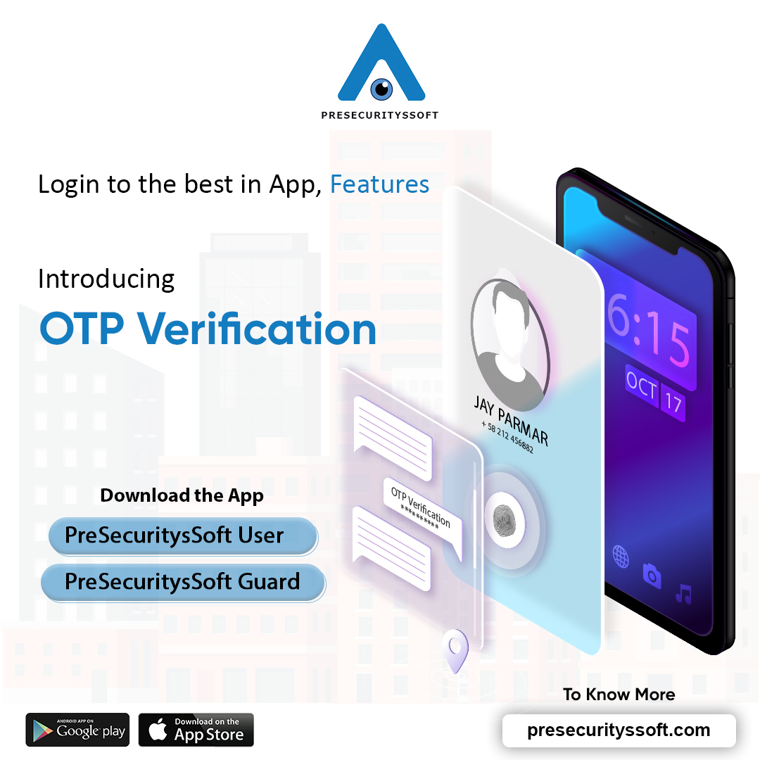 PreSecuritys's tweet photo. #KnowWhatsNewInTheApp
No more manual verification.
Be it any visitor - your relative, delivery man, or friend; Verify before entering by opting for OTP Verification on PreSecuritySoft App.
#presecurityssoft #app #presecurityssoftuser #presecurityssoftguard #downloadtheapp https://t.co/3u3q3HTd1l