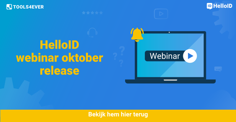 Tools4everNL's tweet photo. Nieuwsgierig naar de nieuwe HelloID release van de maand oktober? Kijk dan de webinar terug via de volgende link:https://t.co/X5zb82wmHF #HelloID #Tools4ever #Webinar #release #oktober https://t.co/MozFte7cSO