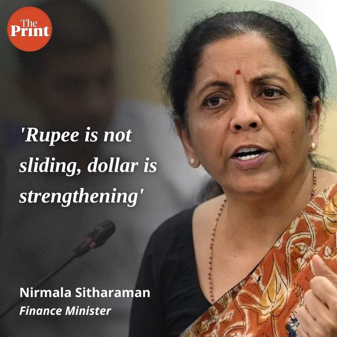 PublicKolkata's tweet photo. That's like saying India is not sliding on the hunger index, the world is eating better. This so-called Finance Minister should never have been let out of the accounts department. https://t.co/KJiArxeGUJ