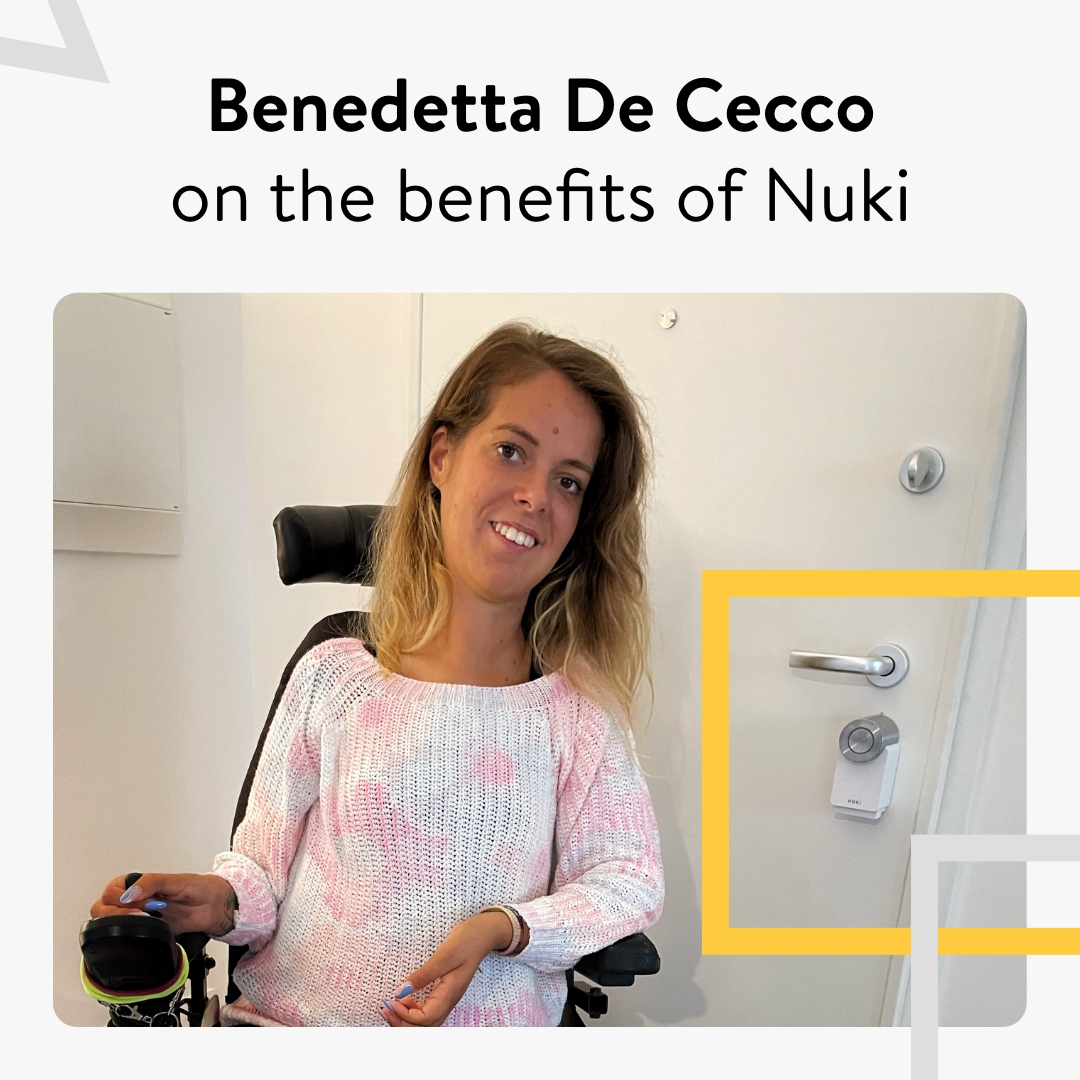 Smart Home as solution to remove barriers: Find out more about Benedetta and how Nuki can improve the lives of those in need of home care. bit.ly/3Tb3PSo

#nuki #nukismartlock #thesmartlock #smartkey #smarthome #smarthomegadgets #smarttech #tech #electronics