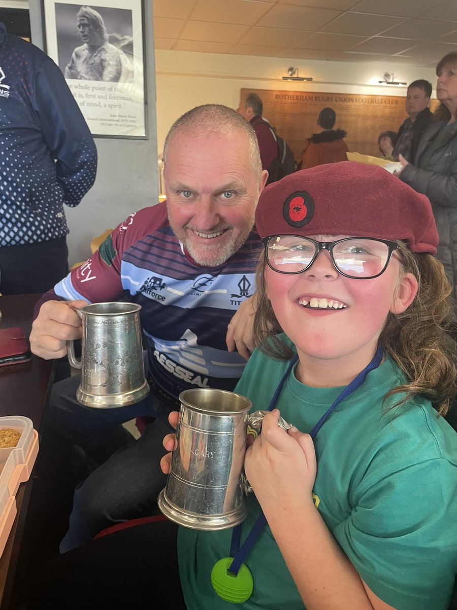 Enjoying time with Grandad Paul at the weekend 🥰 @paulselwood64 #rugbydays #lovethem #smilesallround