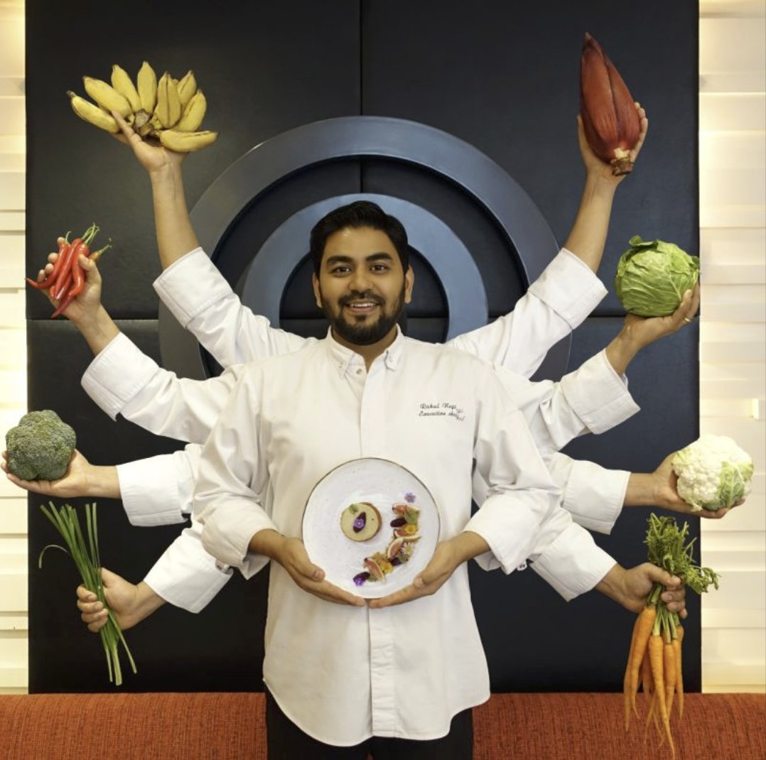 Meet the #hotelier Rahul Negi, a hard-working executive chef, with high culinary skills, cooking excellent and consistent Indian food. His attitude and leadership were always good examples. 
.
Always happy to create plant-based dishes.
Follow <a href="/hotelwale/">Hotelwale.in</a> 

#Hospitality #cheflife