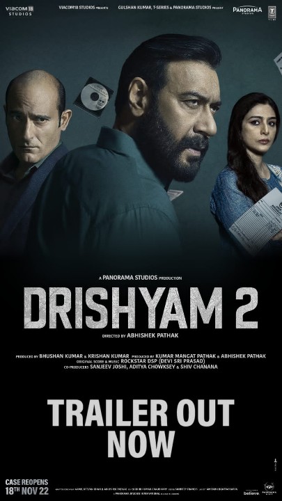 #Drishyam2Trailer 
Case Reopens on 18th November 2022
<a href="/ajaydevgn/">Ajay Devgn</a>
#tabu #AkshayeKhanna
