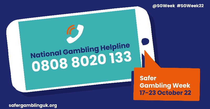 If you need to get support and advice, call the National Gambling Helpline on 0808 8020 133 <a href="/SGWeek/">Safer Gambling Week</a>

For more info, visit here ⬇️
safergamblinguk.org

#SGWeek22