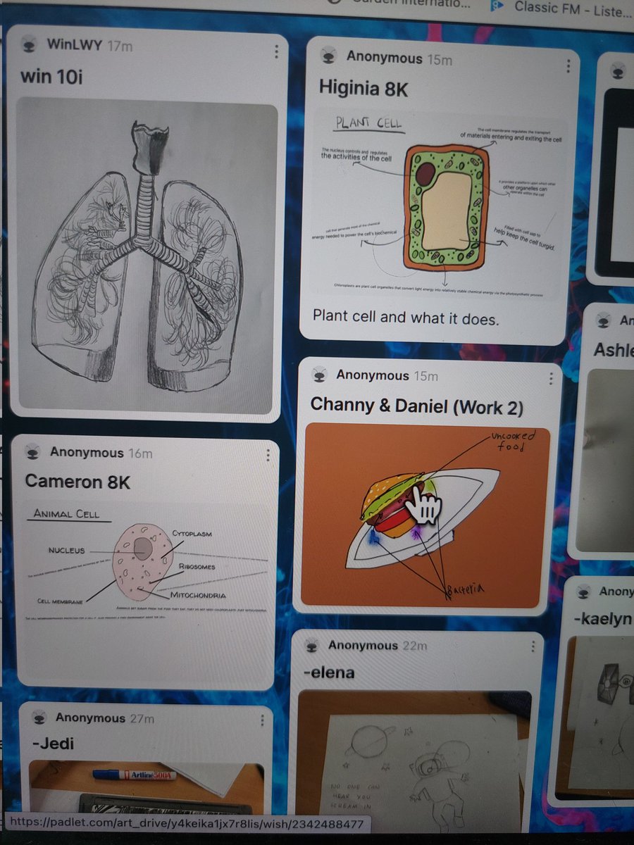 Day 1 of <a href="/The_Big_Draw/">The Big Draw® ✏️</a> <a href="/Art_Gis/">Art GIS</a> We've had visits from 3 different artists,  collaborative drawing in year 10, chalk drawings in primary, drawing salmonella in science, drawing mooncakes in Mandarin and much much more! We still have 4 days of drawing to go!! #gislearning