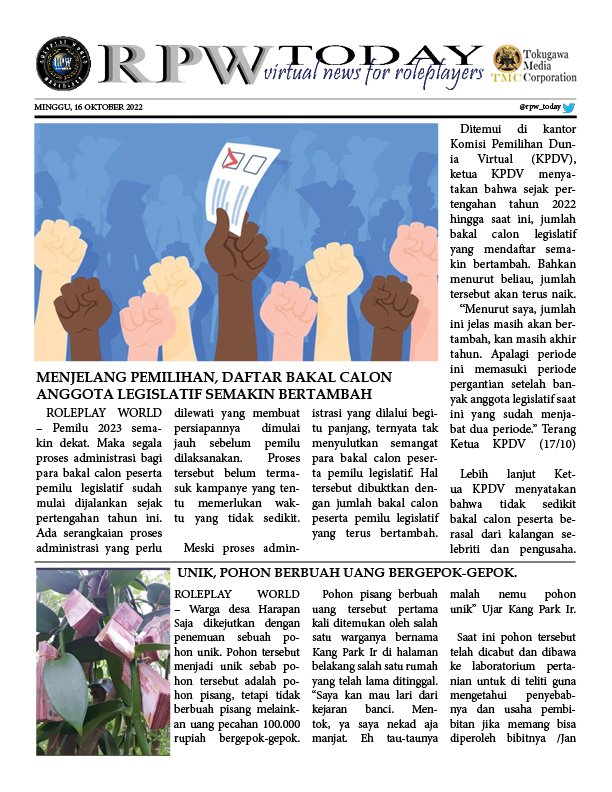 Menjelang pemilihan, daftar bakal calon anggota legislatif semakin bertambah.

Simak kejelasan berita yang ada di gambar.